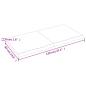 Preview: Wandregal Hellbraun 120x60x(2-4) cm Massivholz Eiche Behandelt