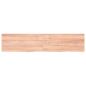 Preview: Wandregal Hellbraun 180x40x(2-4) cm Massivholz Eiche Behandelt