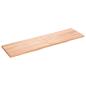 Preview: ARDEBO.de - Wandregal Hellbraun 180x50x(2-4) cm Massivholz Eiche Behandelt