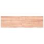 Preview: Wandregal Hellbraun 180x50x(2-4) cm Massivholz Eiche Behandelt