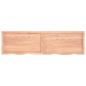 Preview: Wandregal Hellbraun 180x50x(2-4) cm Massivholz Eiche Behandelt