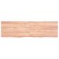 Preview: Wandregal Hellbraun 140x40x(2-6) cm Massivholz Eiche Behandelt