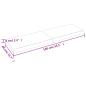 Preview: Wandregal Hellbraun 140x40x(2-6) cm Massivholz Eiche Behandelt