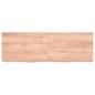 Preview: Wandregal Hellbraun 120x40x(2-6) cm Massivholz Eiche Behandelt