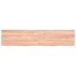 Preview: Wandregal Hellbraun 180x40x(2-6) cm Massivholz Eiche Behandelt