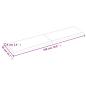 Preview: Wandregal Hellbraun 180x40x(2-6) cm Massivholz Eiche Behandelt