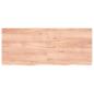 Preview: Wandregal Hellbraun 120x50x(2-4) cm Massivholz Eiche Behandelt