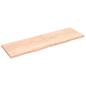 Preview: ARDEBO.de - Wandregal 200x60x(2-4) cm Massivholz Eiche Unbehandelt