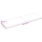 Preview: Wandregal 200x60x(2-4) cm Massivholz Eiche Unbehandelt
