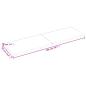 Preview: Wandregal 200x60x(2-4) cm Massivholz Eiche Unbehandelt