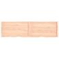 Preview: Wandregal 220x60x(2-6) cm Massivholz Eiche Unbehandelt