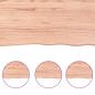 Preview: Wandregal Hellbraun 160x60x(2-4) cm Massivholz Eiche Behandelt