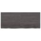 Preview: Wandregal Dunkelbraun 120x50x(2-6)cm Massivholz Eiche Behandelt