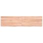Preview: Wandregal Hellbraun 160x40x(2-6) cm Massivholz Eiche Behandelt