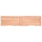 Preview: Wandregal Hellbraun 160x40x(2-6) cm Massivholz Eiche Behandelt