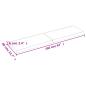 Preview: Wandregal Hellbraun 160x40x(2-6) cm Massivholz Eiche Behandelt