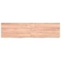 Preview: ARDEBO.de - Wandregal Hellbraun 120x30x(2-4) cm Massivholz Eiche Behandelt