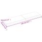 Preview: Wandregal Hellbraun 120x30x(2-4) cm Massivholz Eiche Behandelt
