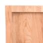 Preview: Wandregal Hellbraun 120x30x(2-4) cm Massivholz Eiche Behandelt