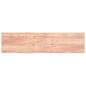 Preview: Wandregal Hellbraun 200x50x(2-6) cm Massivholz Eiche Behandelt
