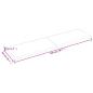 Preview: Wandregal Hellbraun 200x50x(2-6) cm Massivholz Eiche Behandelt