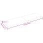 Preview: Wandregal Hellbraun 220x60x(2-6) cm Massivholz Eiche Behandelt