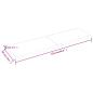 Preview: Wandregal Hellbraun 220x60x(2-6) cm Massivholz Eiche Behandelt