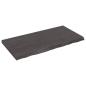 Preview: ARDEBO.de - Wandregal Dunkelbraun 120x60x(2-6)cm Massivholz Eiche Behandelt