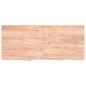 Preview: Wandregal Hellbraun 140x60x(2-4) cm Massivholz Eiche Behandelt