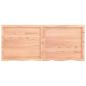 Preview: Wandregal Hellbraun 140x60x(2-4) cm Massivholz Eiche Behandelt
