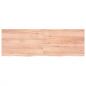 Preview: Wandregal Hellbraun 180x60x(2-4) cm Massivholz Eiche Behandelt
