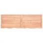 Preview: Wandregal Hellbraun 180x60x(2-4) cm Massivholz Eiche Behandelt