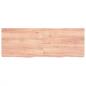 Preview: Wandregal Hellbraun 140x50x(2-6) cm Massivholz Eiche Behandelt
