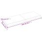 Preview: Wandregal Hellbraun 140x50x(2-6) cm Massivholz Eiche Behandelt