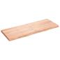 Preview: ARDEBO.de - Wandregal Hellbraun 160x60x(2-6) cm Massivholz Eiche Behandelt