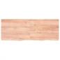 Preview: Wandregal Hellbraun 160x60x(2-6) cm Massivholz Eiche Behandelt