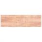 Preview: Wandregal Hellbraun 200x60x(2-4) cm Massivholz Eiche Behandelt