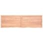 Preview: Wandregal Hellbraun 200x60x(2-4) cm Massivholz Eiche Behandelt