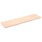 Preview: ARDEBO.de - Wandregal 180x50x(2-4) cm Massivholz Eiche Unbehandelt