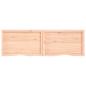 Preview: Wandregal 180x50x(2-4) cm Massivholz Eiche Unbehandelt