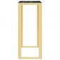 Preview: Konsolentisch Golden 70x30x70 cm Edelstahl und Glas