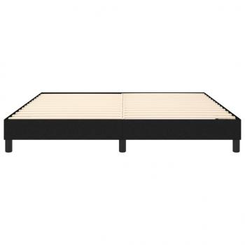 Bettgestell Schwarz 180×200 cm Stoff