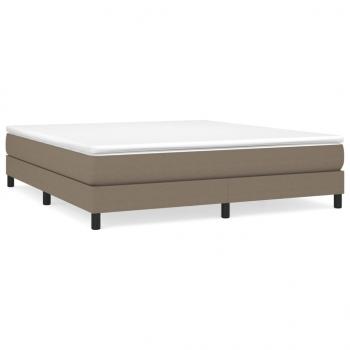 Bettgestell Taupe 180x200 cm Stoff