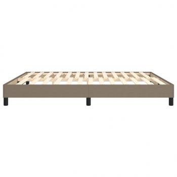 Bettgestell Taupe 180x200 cm Stoff
