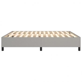 Bettgestell Hellgrau 160x200 cm Stoff