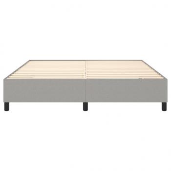 Bettgestell Hellgrau 180×200 cm Stoff