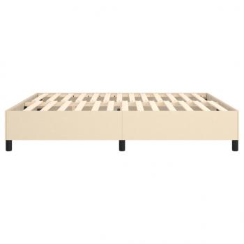 Bettgestell Creme 180×200 cm Stoff