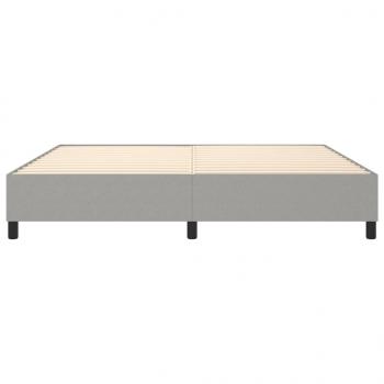 Bettgestell Hellgrau 200x200 cm Stoff