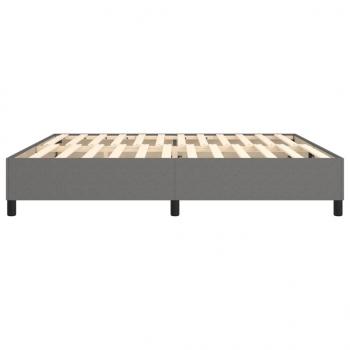 Bettgestell Dunkelgrau 200x200 cm Stoff