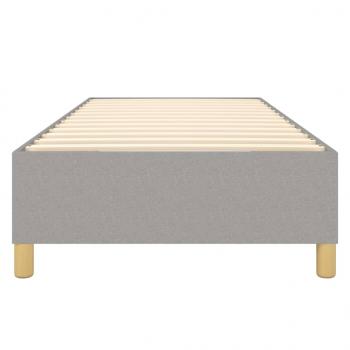 Bettgestell Hellgrau 80x200 cm Stoff